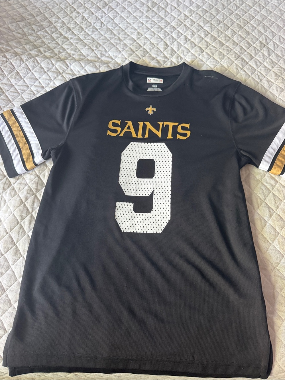 NFL Saints Black & White Football Jersey